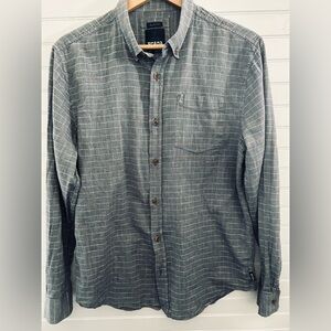 PRANA mens size large long sleeve button down shirt